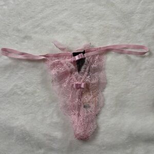 Victoria secret designer collection pink bow panties